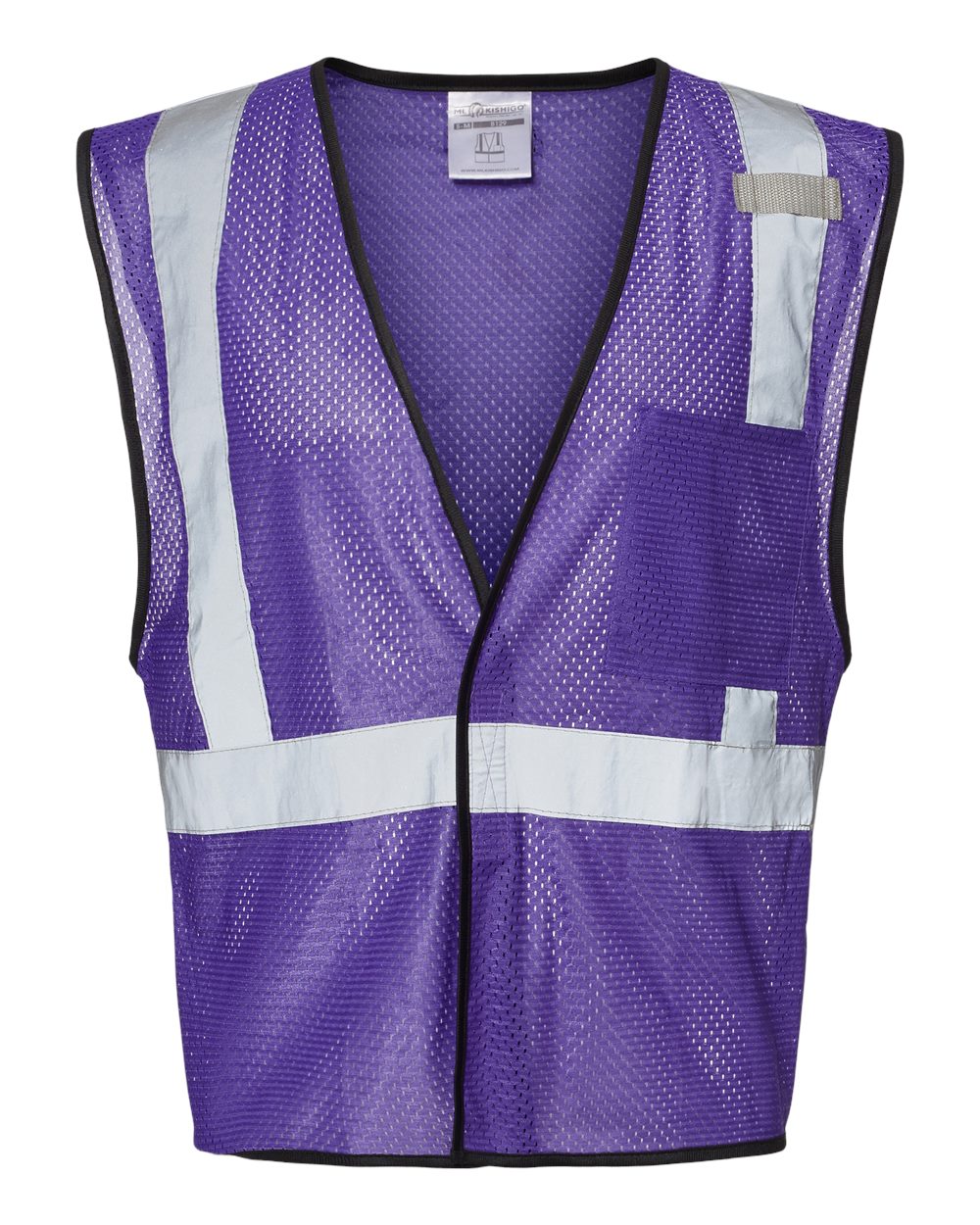 Unisex EV Series® Enhanced Visibility Non-ANSI Vest - Front - B68829673 - Purple - B129