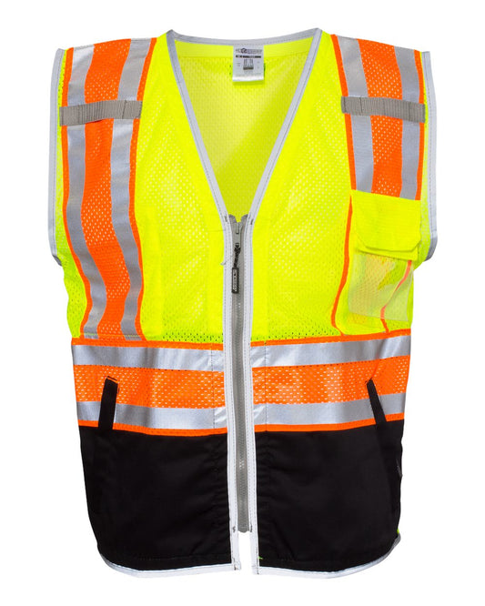 Unisex Premium Brilliant Series® Ultimate Reflective Vest - Front - B38729174 - Lime