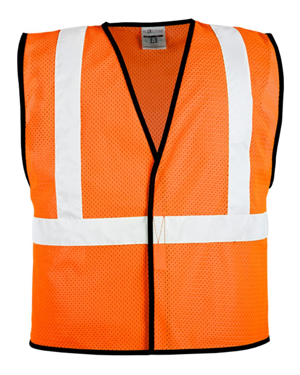 Unisex Hook-and-Loop Mesh Vest - Front - B15329663 - Orange