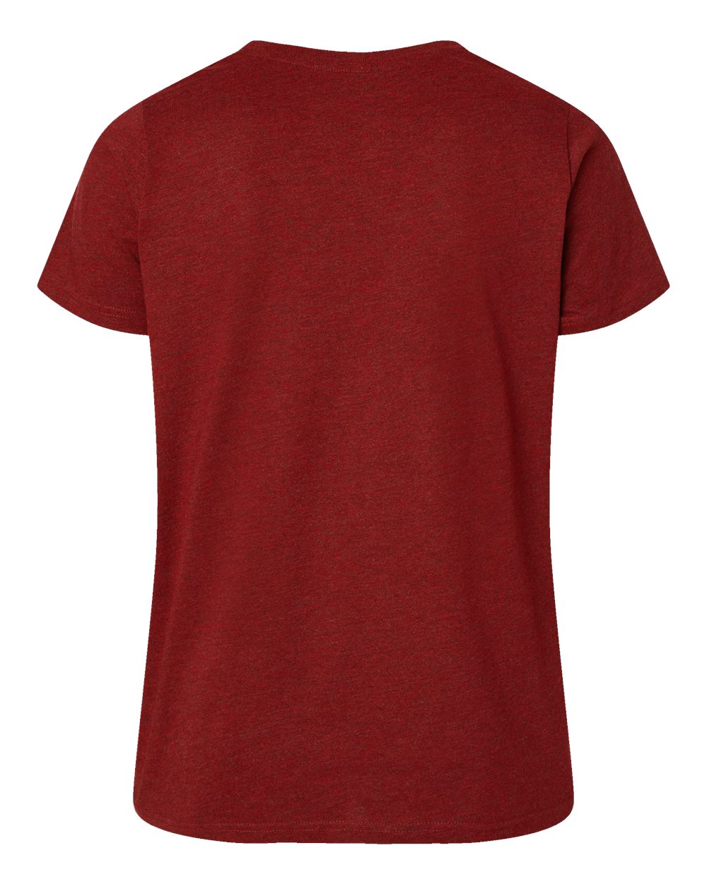 Women's Curvy Collection Fine Jersey Tee - Back - B04938522 - Cardinal Blackout
