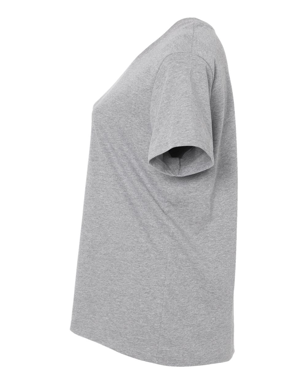 Women's Curvy Collection Fine Jersey Tee - DirectSide - B04938022 - Heather