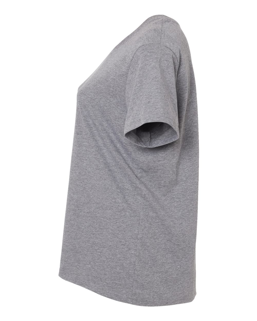 Women's Curvy Collection Fine Jersey Tee - DirectSide - B04938132 - Granite Heather