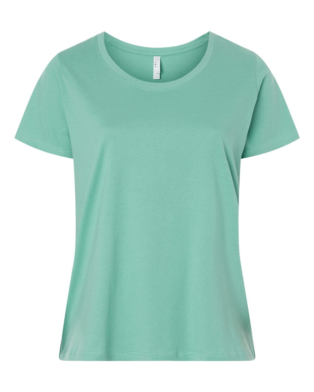 Women's Curvy Collection Fine Jersey Tee - Front - B04938812 - Saltwater
