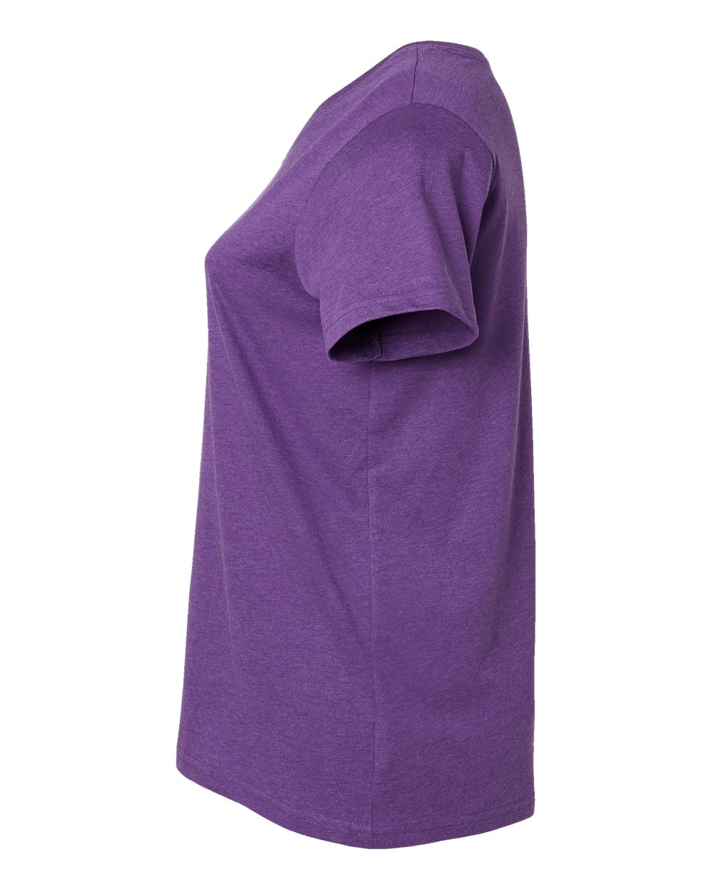 Women's Curvy Collection Fine Jersey V-Neck Tee - DirectSide - B05038673 - Vintage Purple