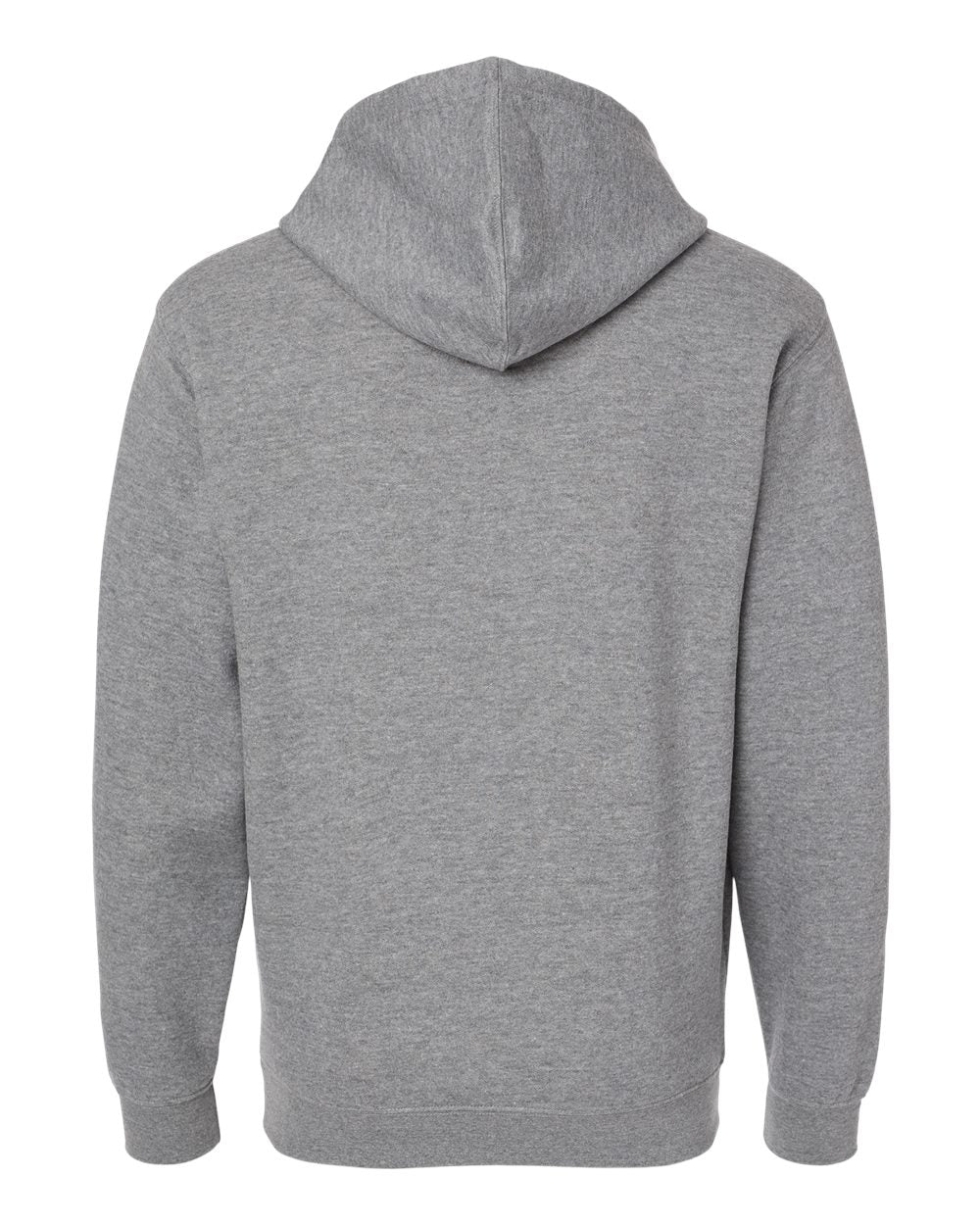Unisex Elevated Fleece Hoodie Sweatshirt - Back - B06538133 - Granite Heather