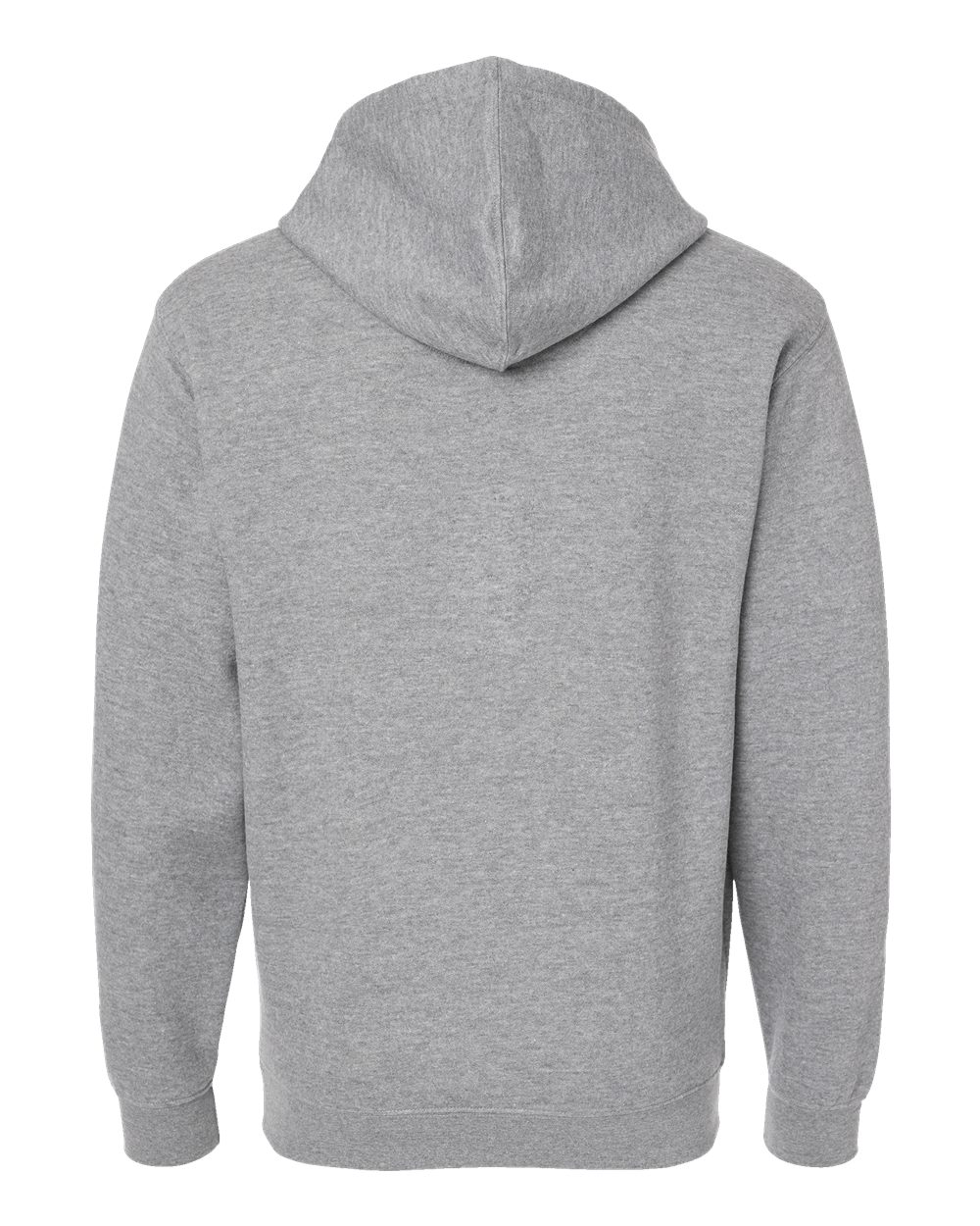 Unisex Elevated Fleece Hoodie Sweatshirt - Back - B06538353 - Heather