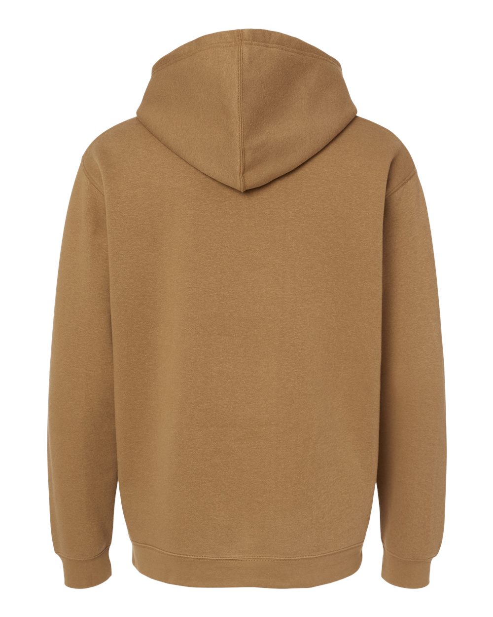 Unisex Elevated Fleece Hoodie Sweatshirt - Back - B06538553 - Coyote Brown