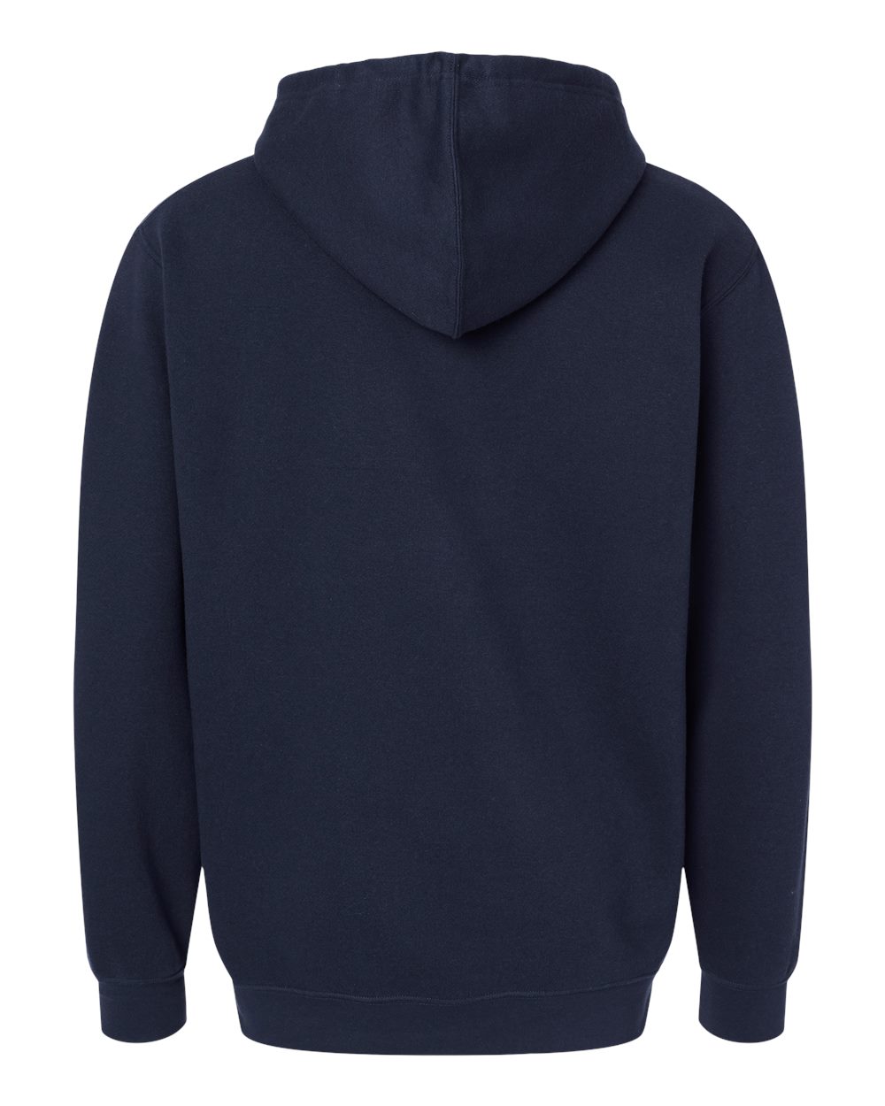 Unisex Elevated Fleece Hoodie Sweatshirt - Back - B06538653 - Navy