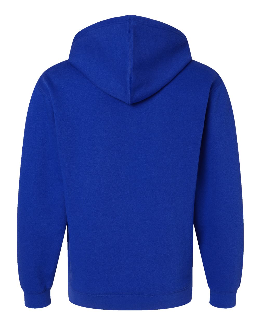 Unisex Elevated Fleece Hoodie Sweatshirt - Back - B06538753 - Royal