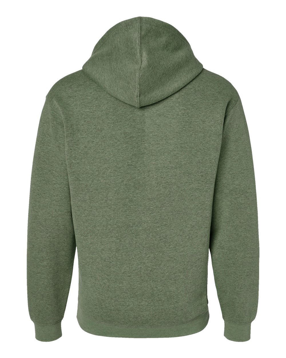Unisex Elevated Fleece Hoodie Sweatshirt - Back - B06538973 - Bamboo Blackout