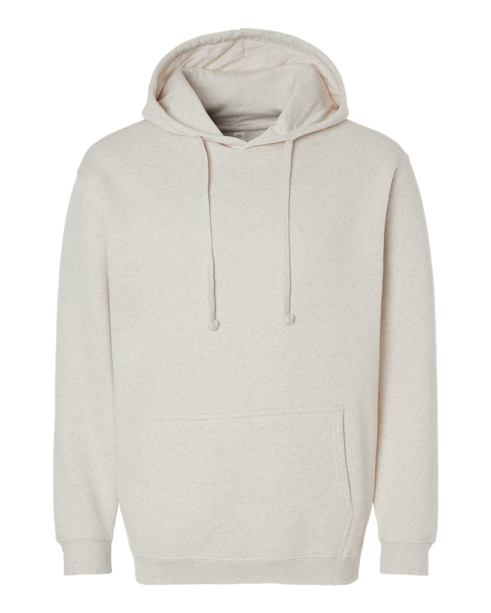 Unisex Elevated Fleece Hoodie Sweatshirt - Front - B06538243 - Natural Heather