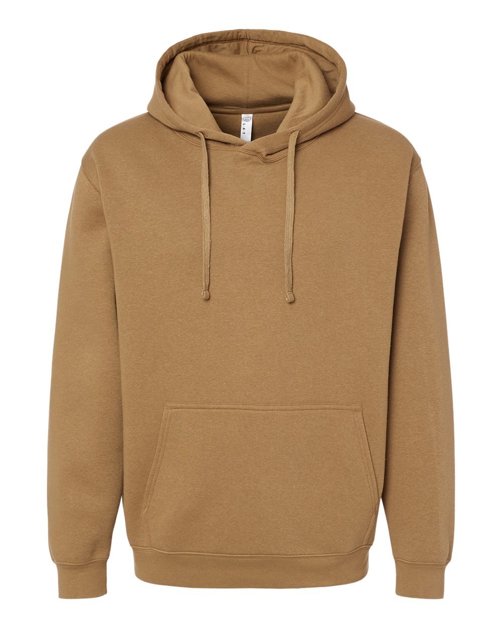 Unisex Elevated Fleece Hoodie Sweatshirt - Front - B06538553 - Coyote Brown