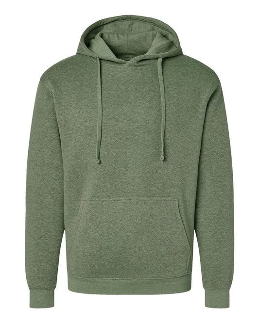 Unisex Elevated Fleece Hoodie Sweatshirt - Front - B06538973 - Bamboo Blackout