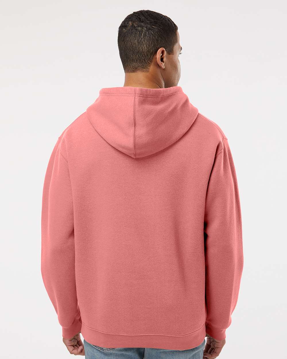 Unisex Elevated Fleece Hoodie Sweatshirt - OnModelBack - B06538273 - Mauvelous
