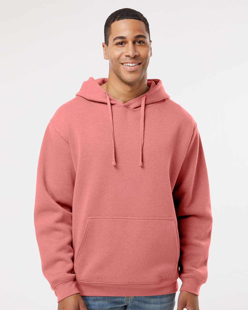 Unisex Elevated Fleece Hoodie Sweatshirt - OnModelFront - B06538273 - Mauvelous