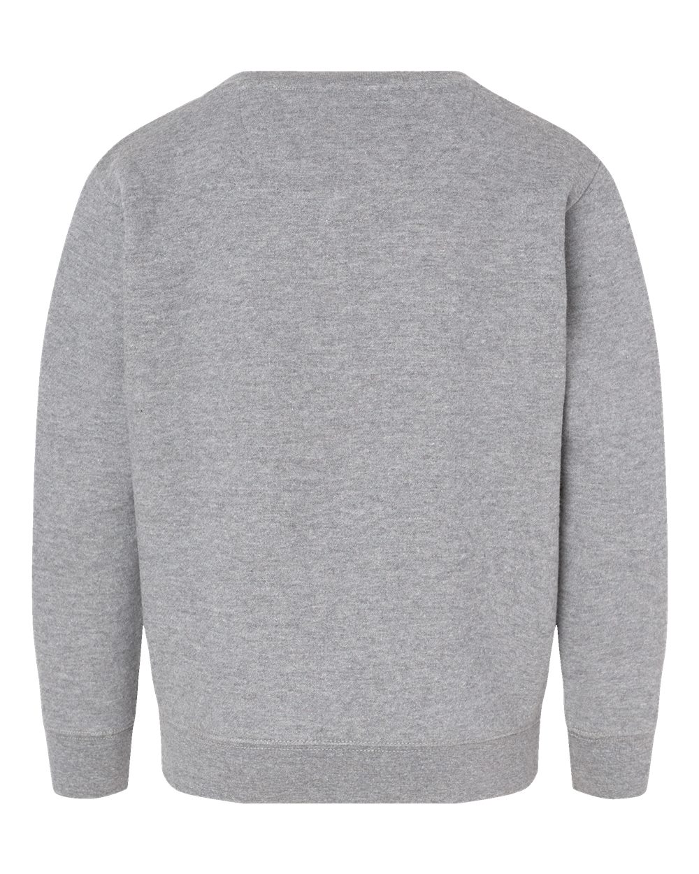 Youth Elevated Fleece Crewneck Sweatshirt - Back - B06638582 - Heather