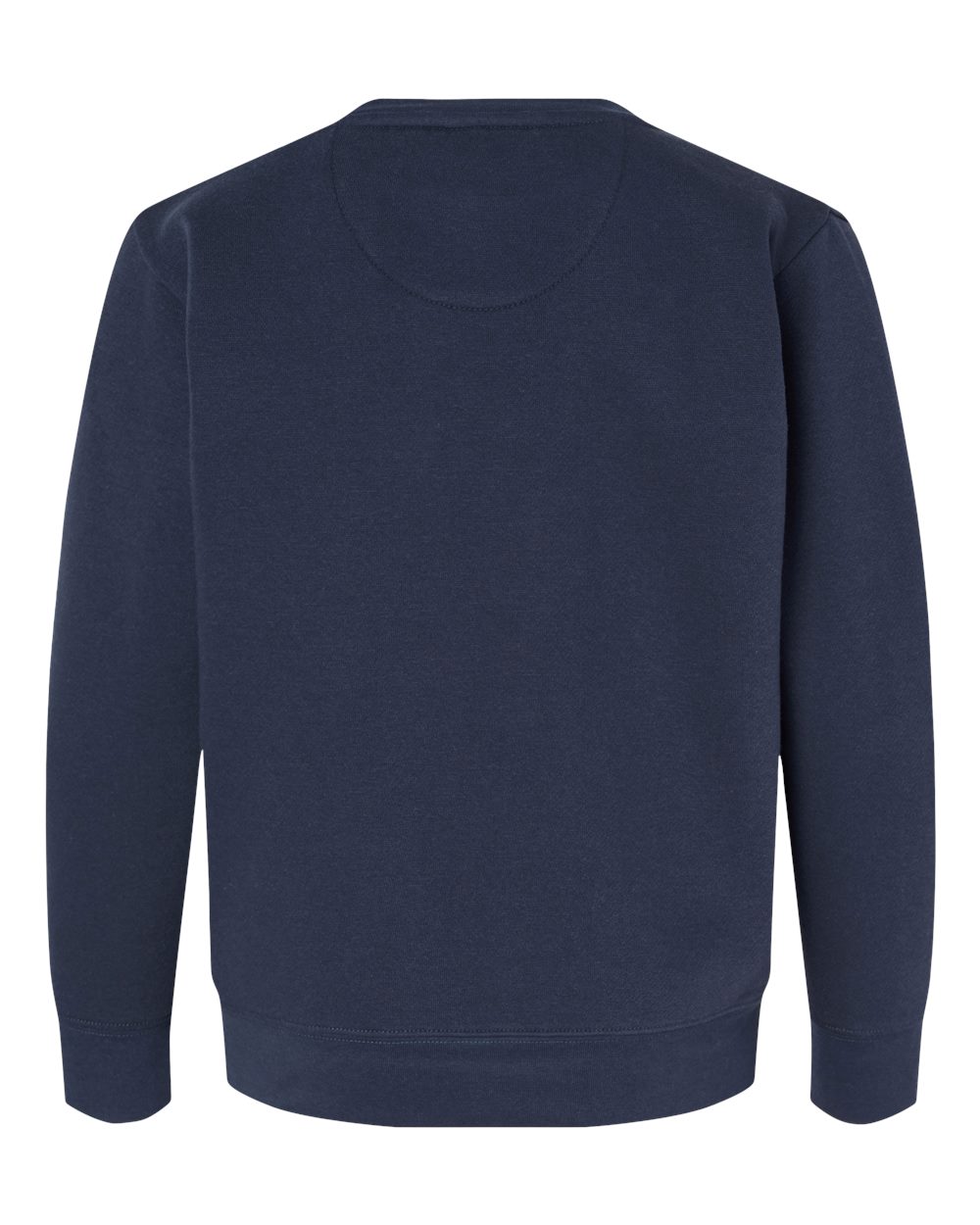 Youth Elevated Fleece Crewneck Sweatshirt - Back - B06638652 - Navy