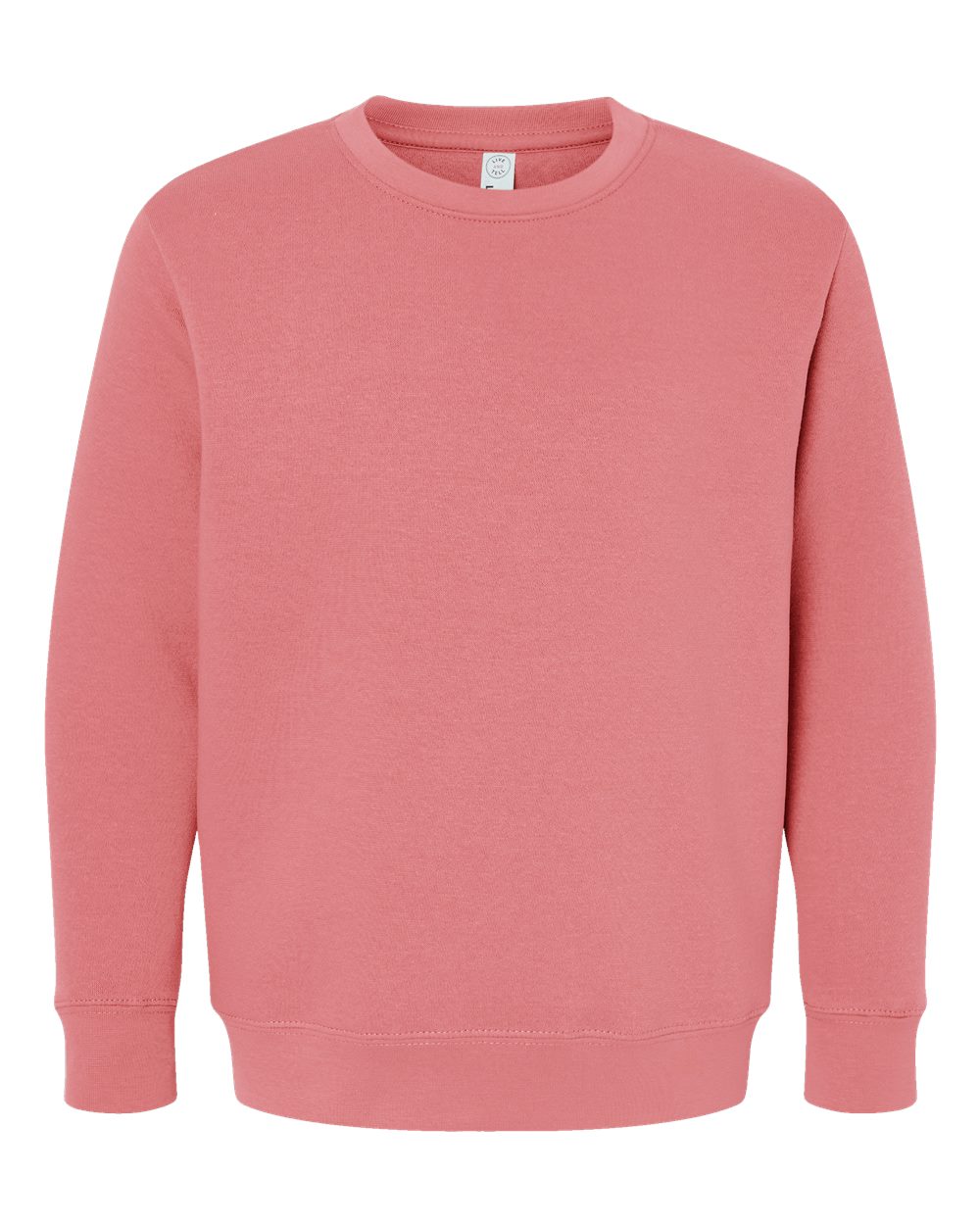 Youth Elevated Fleece Crewneck Sweatshirt - Front - B06638272 - Mauvelous
