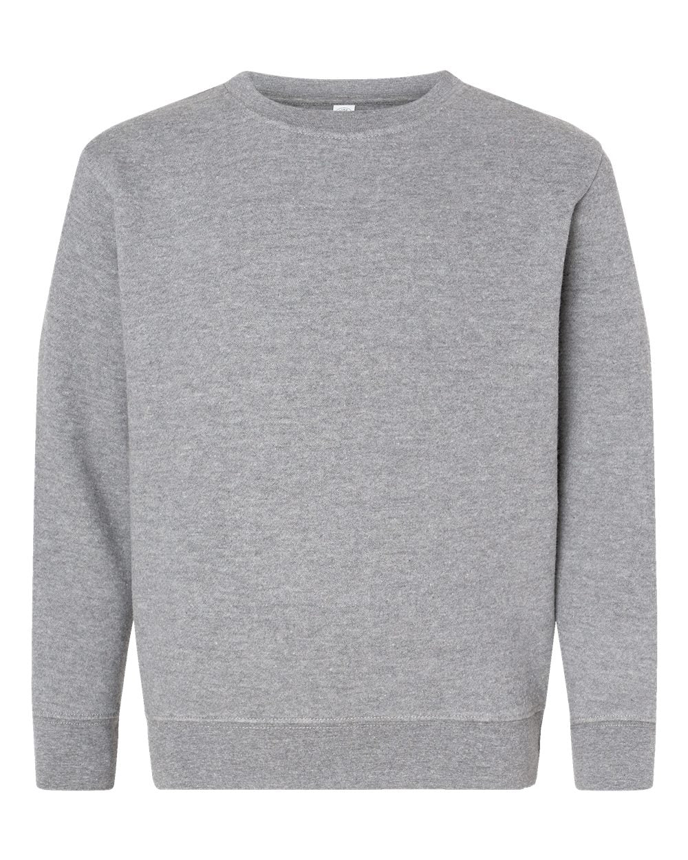 Youth Elevated Fleece Crewneck Sweatshirt - Front - B06638582 - Heather