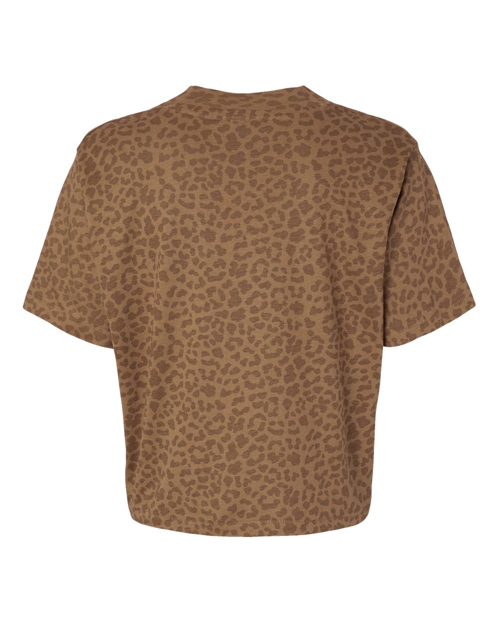 Women's Boxy Tee - Back - B06838553 - Brown Leopard