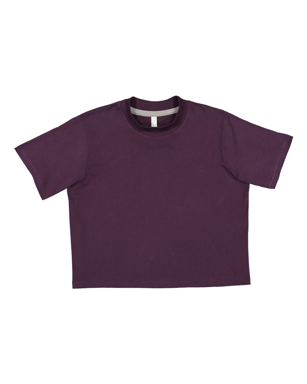 Women's Boxy Tee - Front - B06838673 - Plum