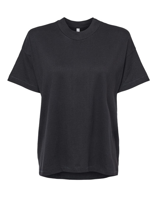 Women's Hi-Lo Tee - Front - B06938503 - Black