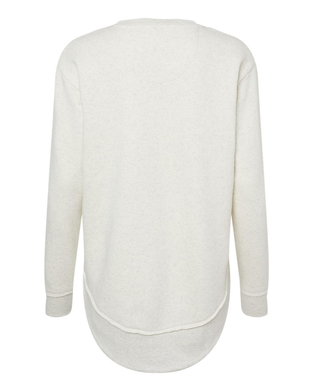 Women's Weekend Fleece Crewneck Sweatshirt - Back - B07038243 - Natural Heather