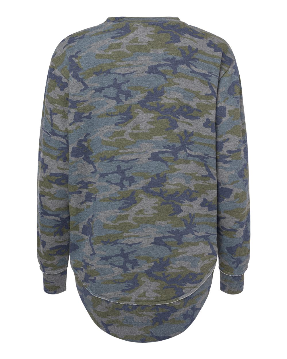 Women's Weekend Fleece Crewneck Sweatshirt - Back - B07038983 - Vintage Camo