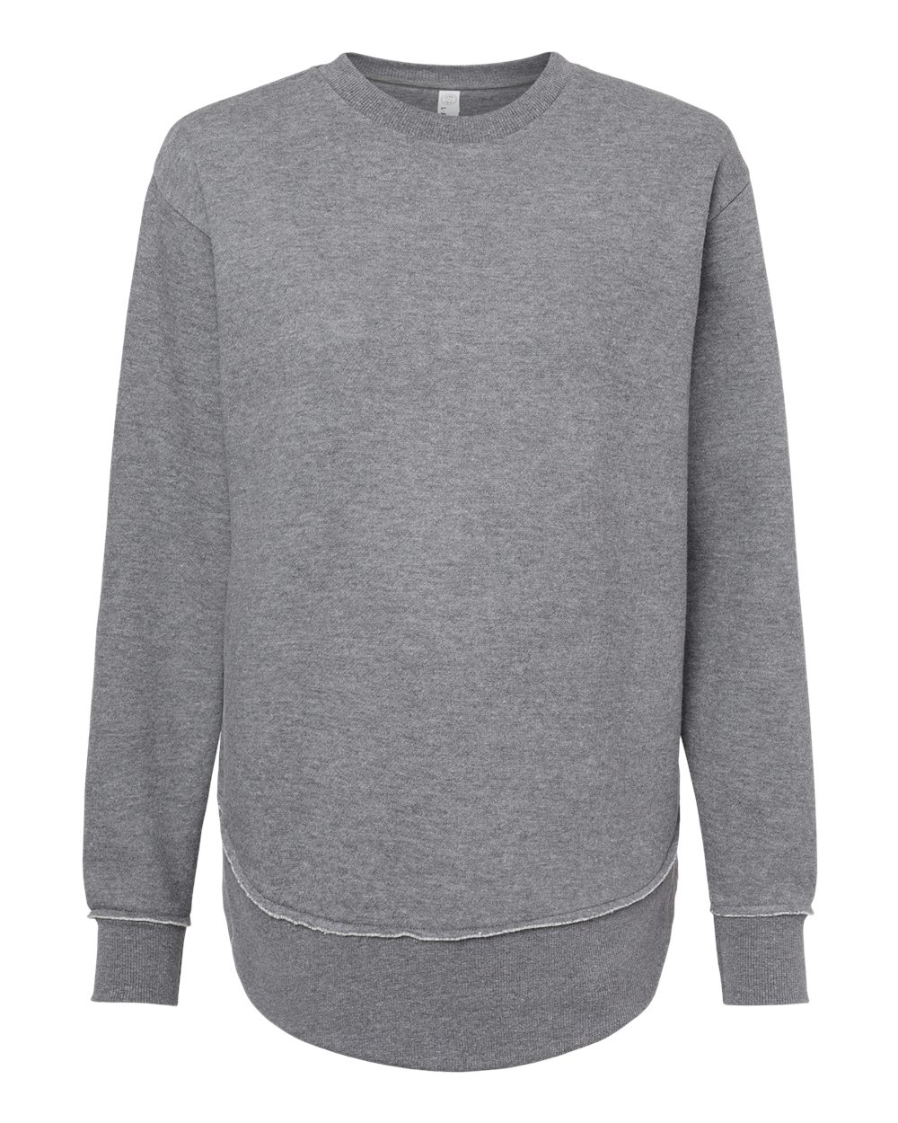 Women's Weekend Fleece Crewneck Sweatshirt - Front - B07038133 - Granite Heather