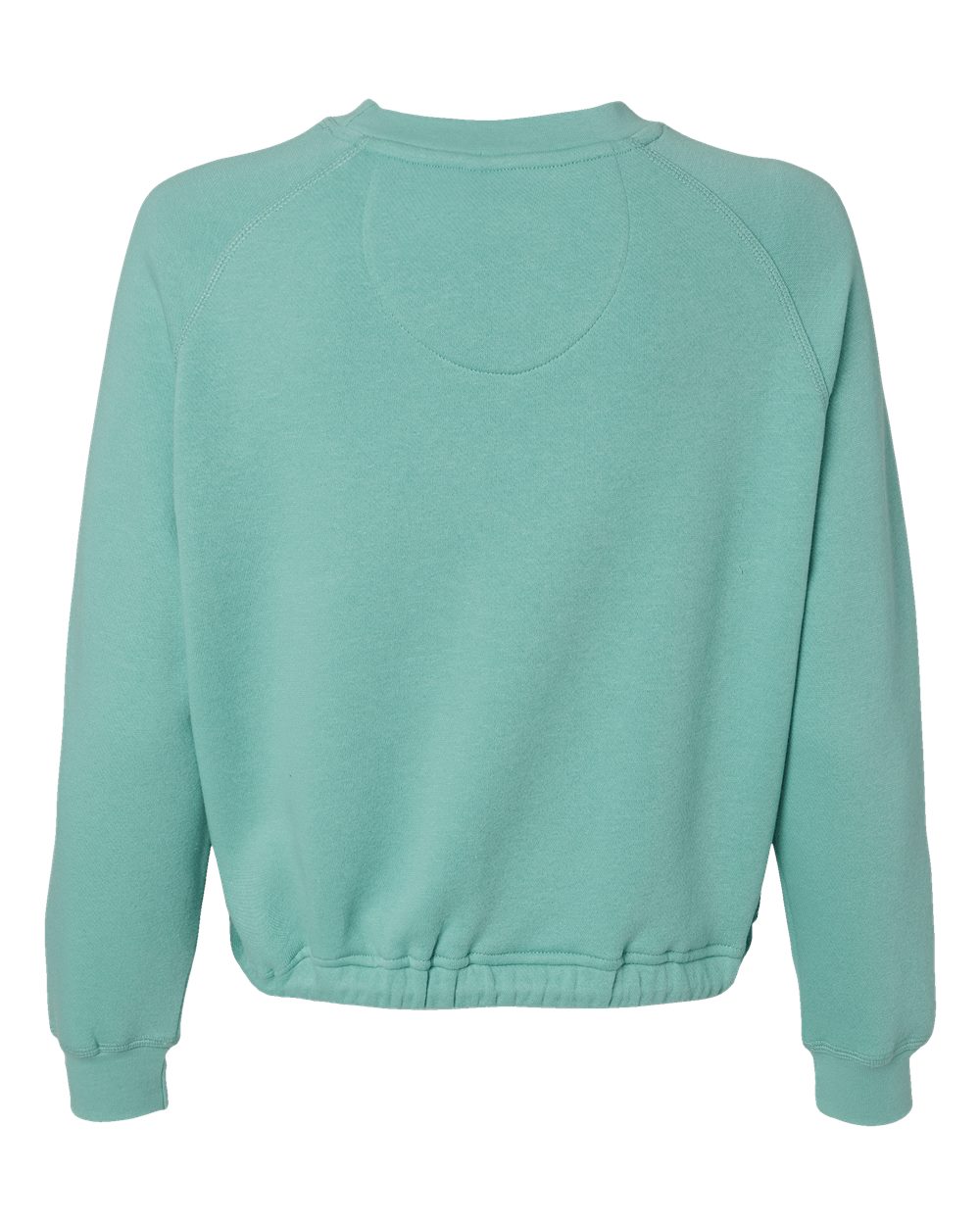 Women's Relaxed 3-End Boxy Fleece Crewneck Sweatshirt - Back - B07838813 - Saltwater