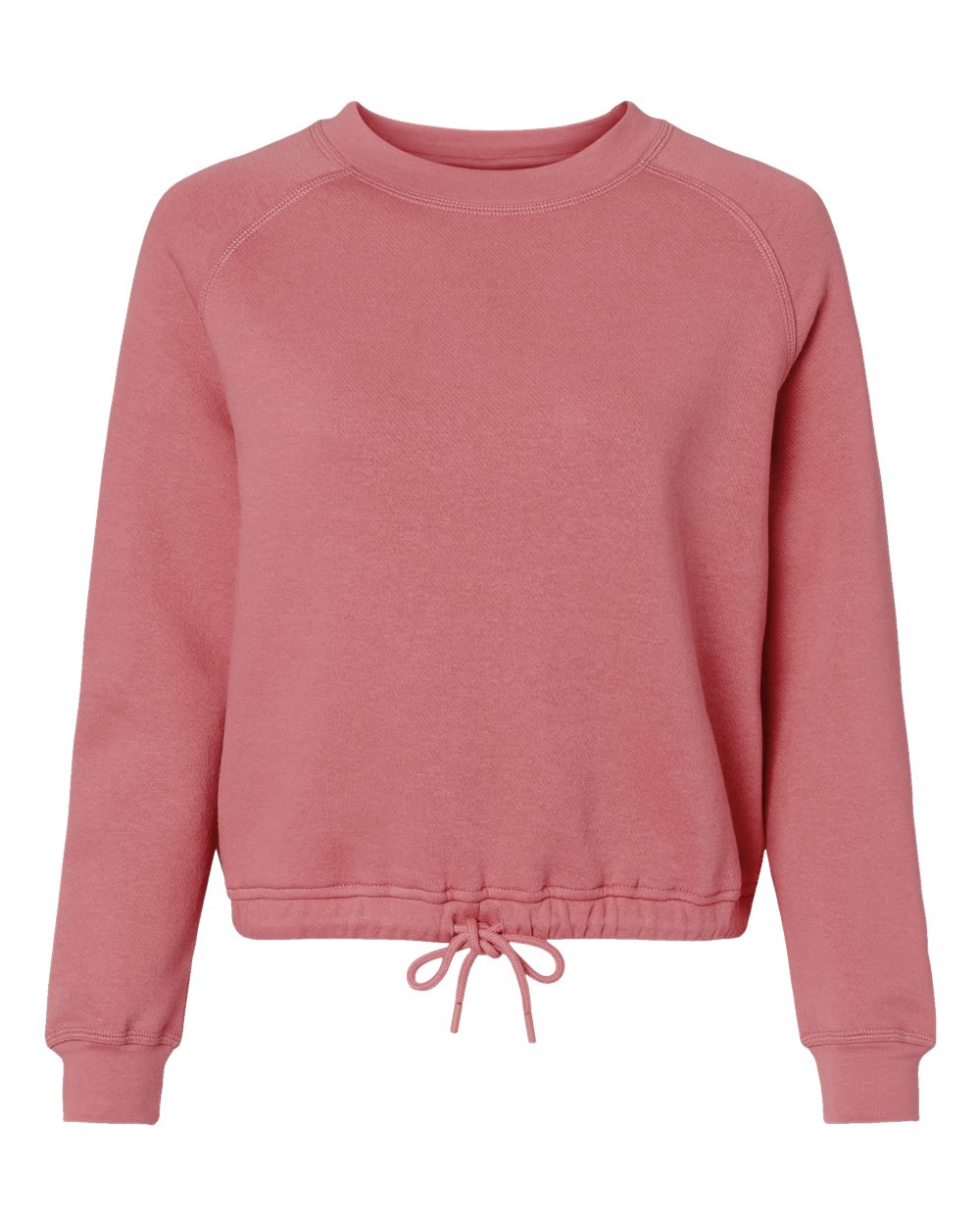 Women's Relaxed 3-End Boxy Fleece Crewneck Sweatshirt - Front - B07838273 - Mauvelous
