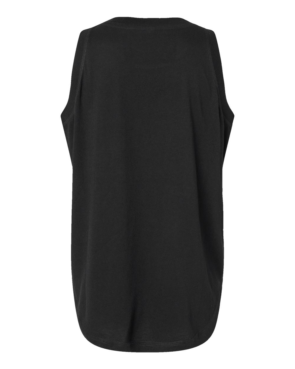 Women's Relaxed Fine Jersey Tank - Back - B07938503 - Black