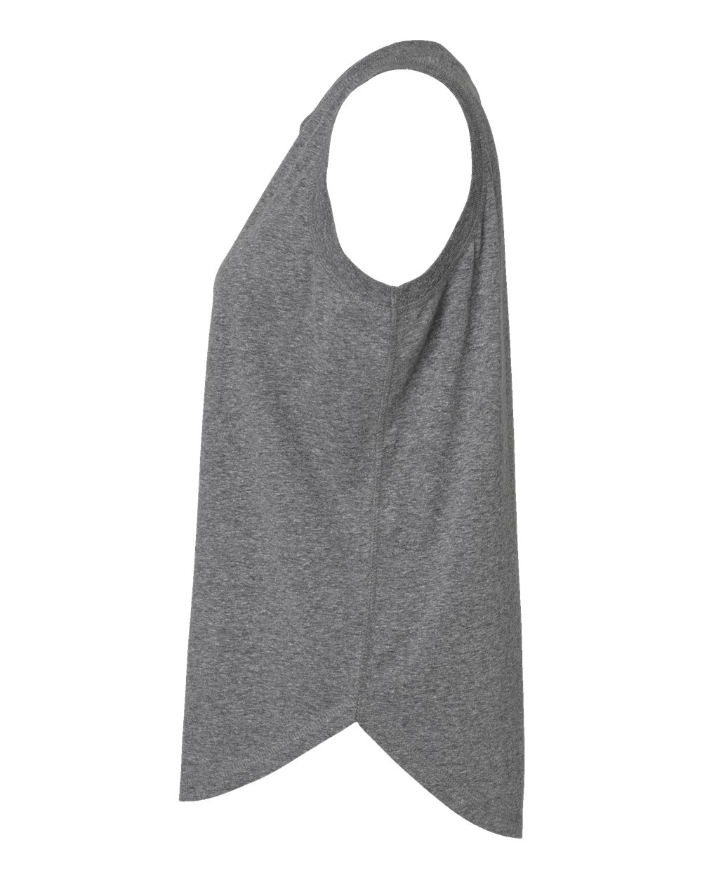 Women's Relaxed Fine Jersey Tank - DirectSide - B07938133 - Granite Heather