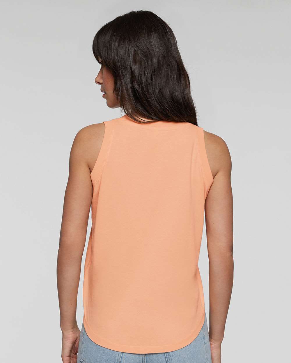 Women's Relaxed Fine Jersey Tank - OnModelBack - B07938103 - Peachy