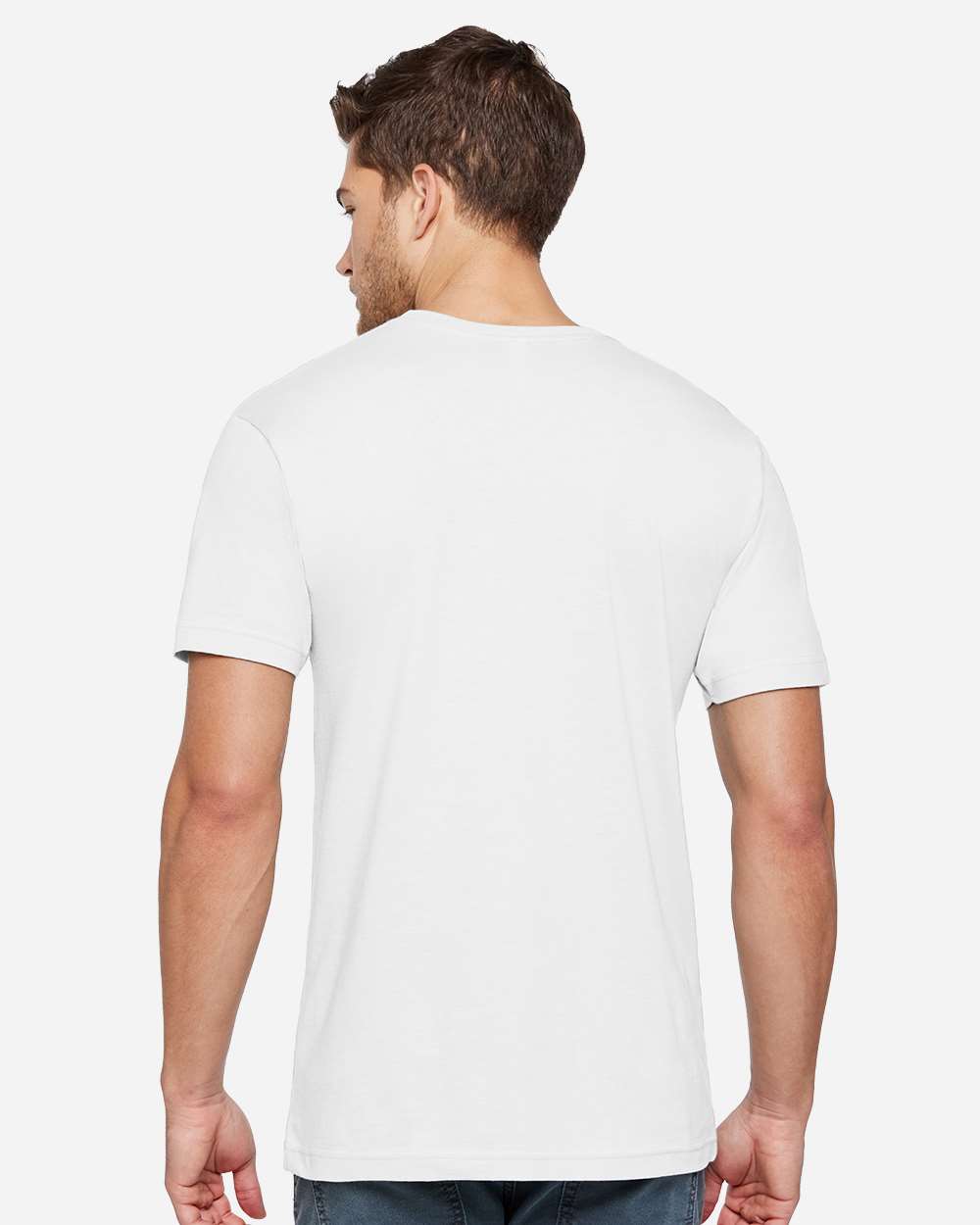 Unisex Eco Jersey Tee - OnModelBack - B08738003 - White