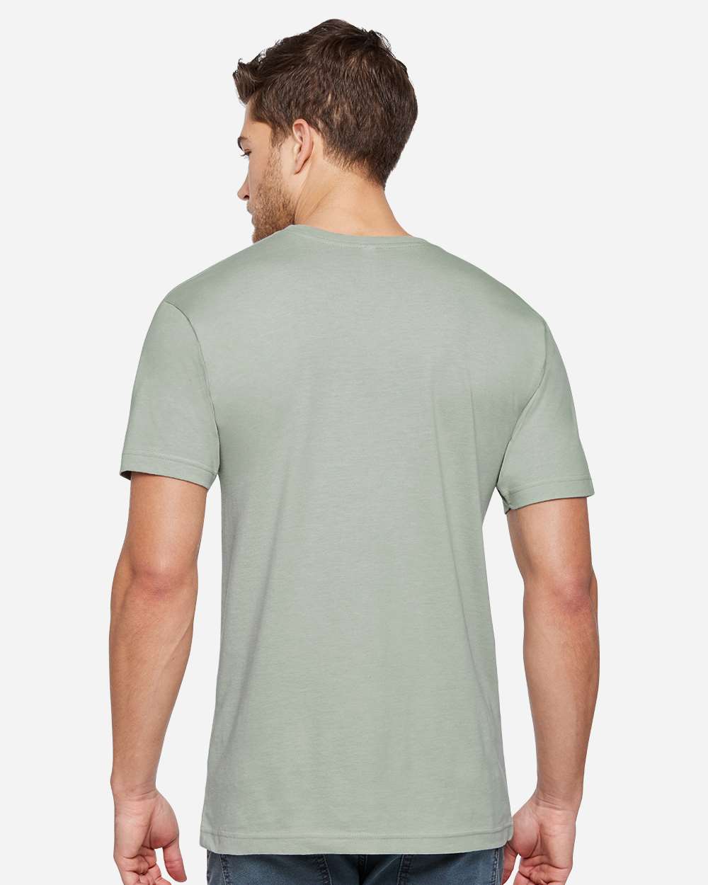 Unisex Eco Jersey Tee - OnModelBack - B08738113 - Eucalyptus