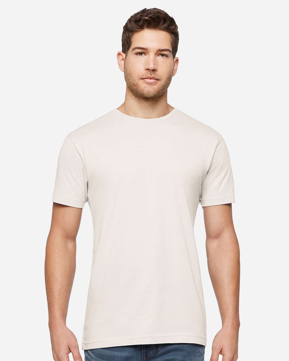 Unisex Eco Jersey Tee - OnModelFront - B08738243 - Eggshell