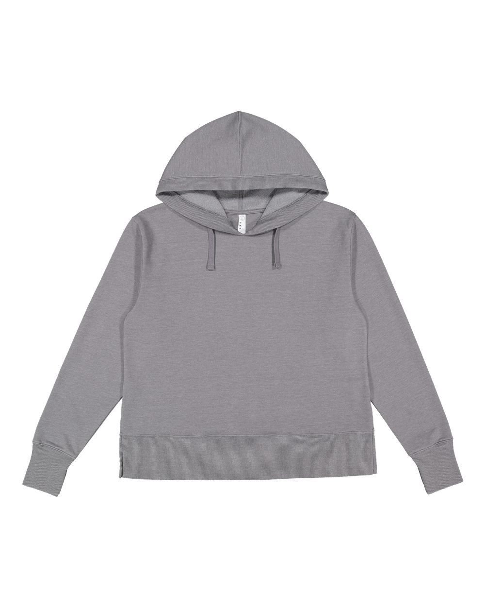 Women's Vintage Wash Hoodie Sweatshirt - Front - B09038093 - Washed Grey