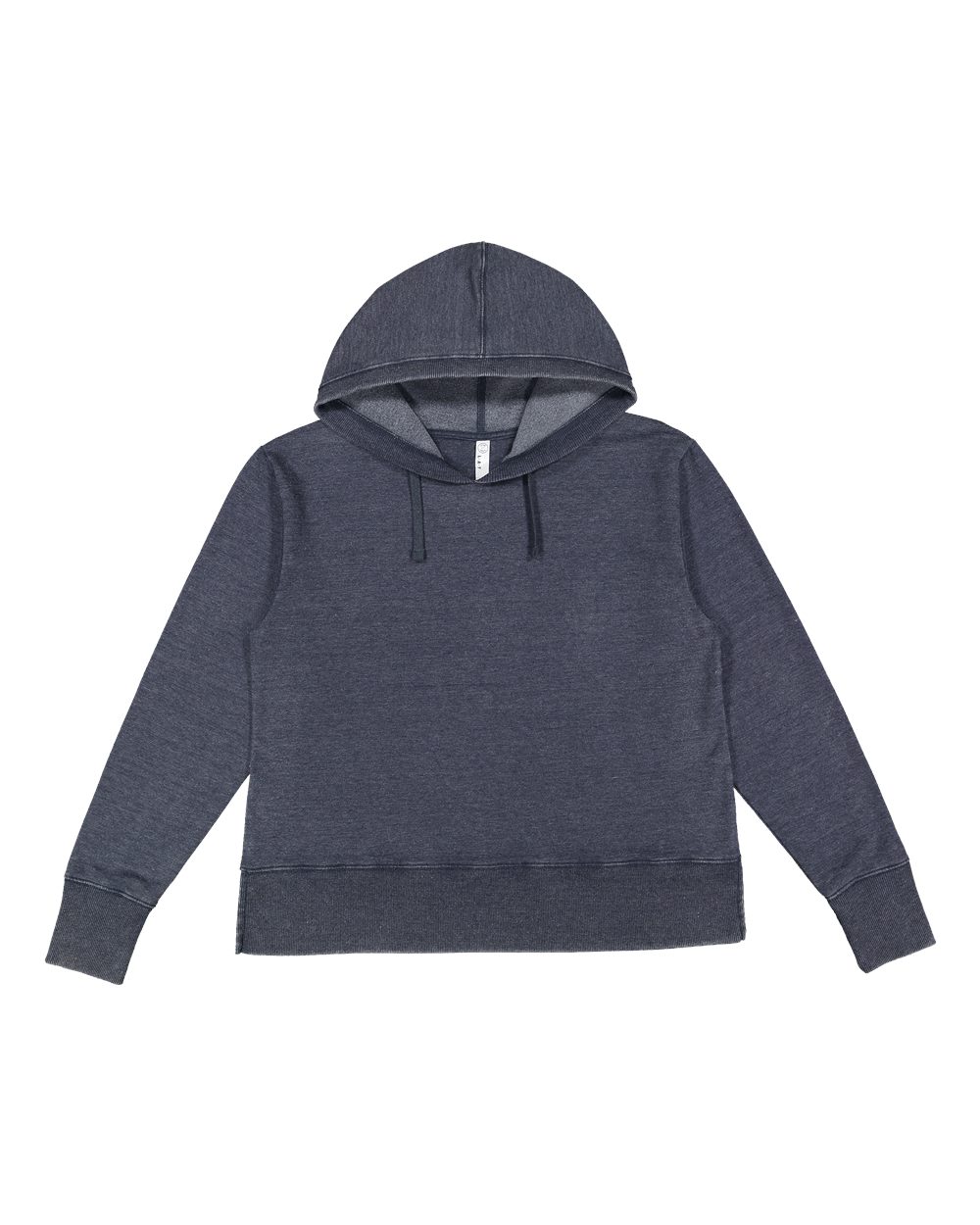 Women's Vintage Wash Hoodie Sweatshirt - Front - B09038653 - Washed Navy