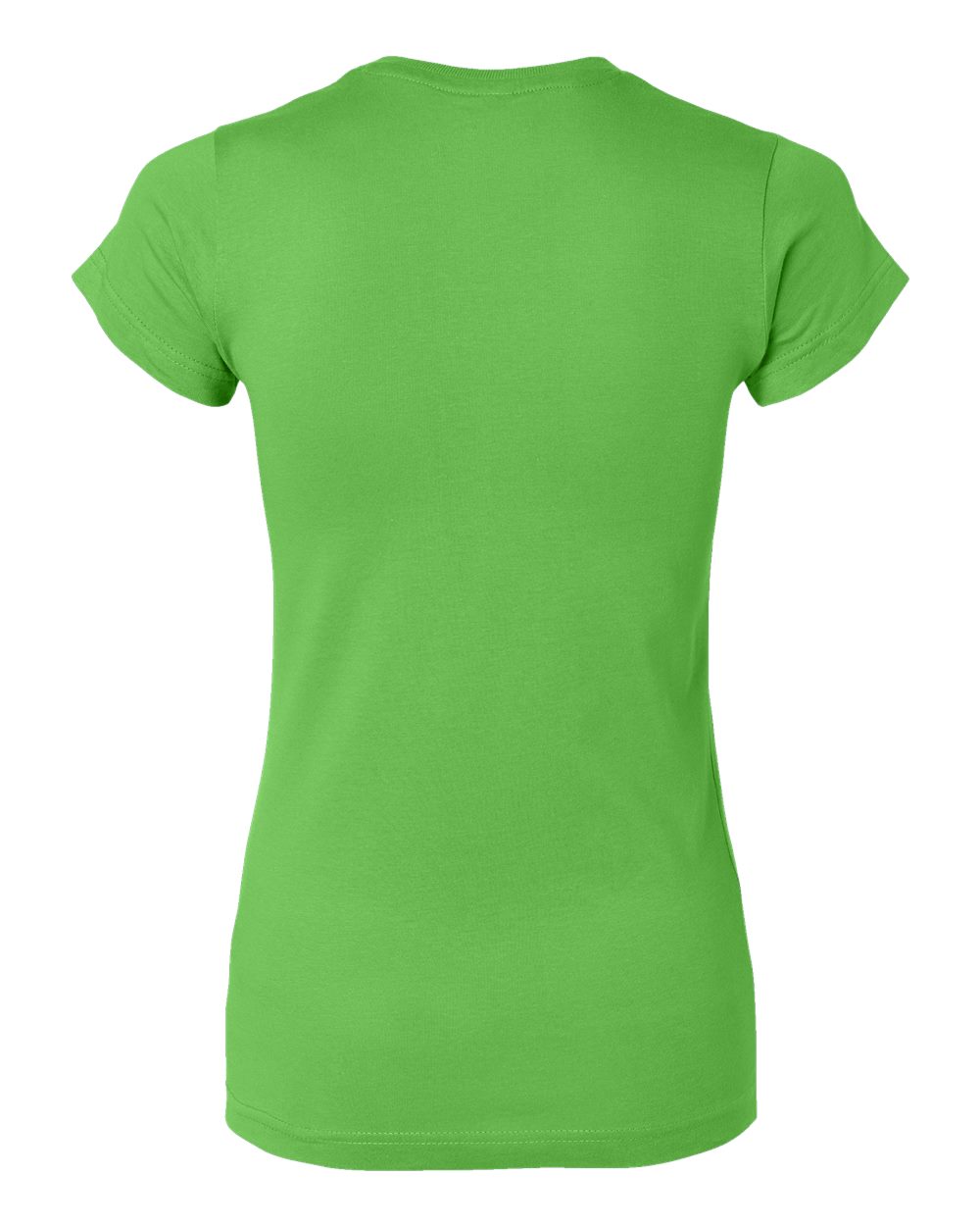 Women's Fitted Fine Jersey Tee - Back - B50338163 - Apple