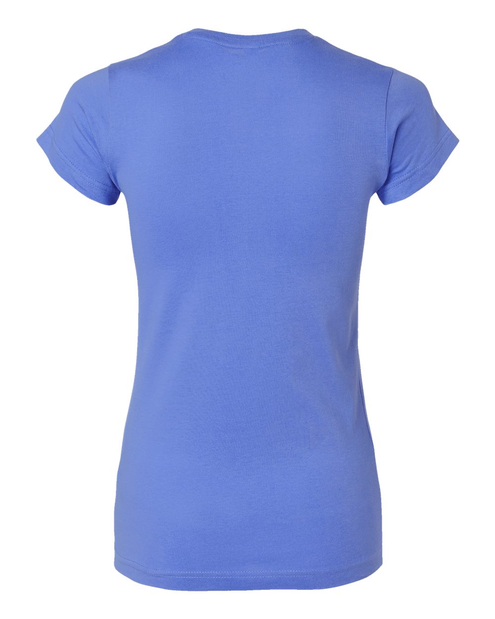 Women's Fitted Fine Jersey Tee - Back - B50338263 - Carolina Blue