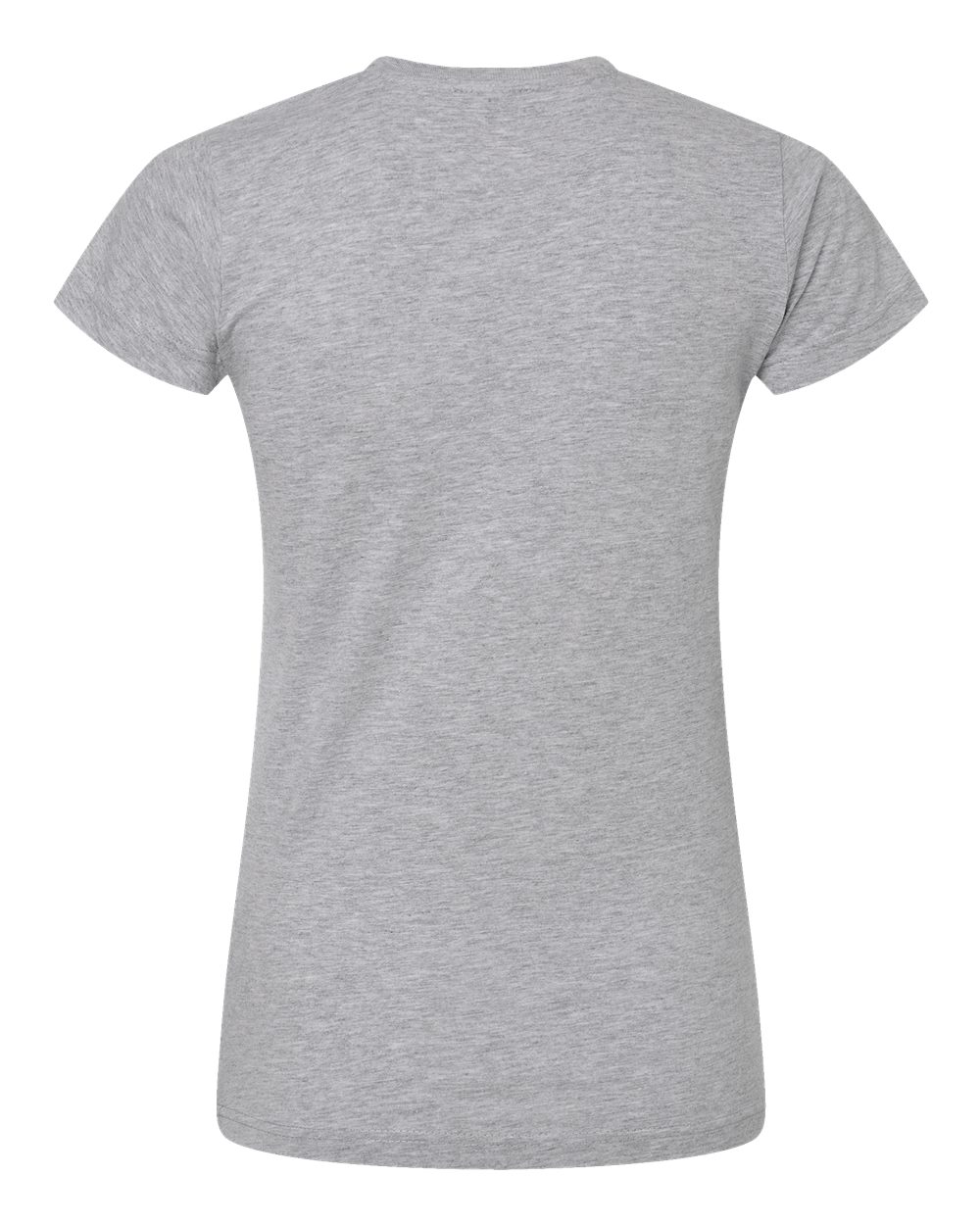 Women's Fitted Fine Jersey Tee - Back - B50338583 - Heather