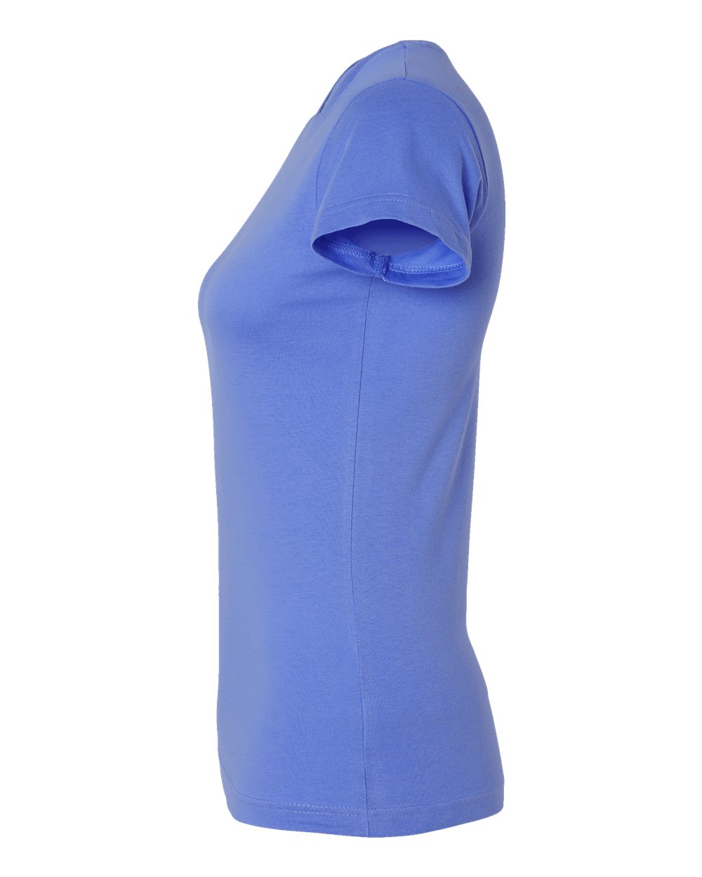 Women's Fitted Fine Jersey Tee - DirectSide - B50338263 - Carolina Blue