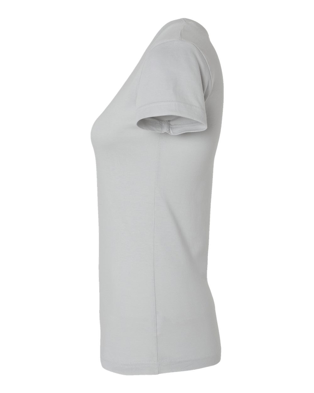 Women's Fitted Fine Jersey Tee - DirectSide - B50338353 - Silver