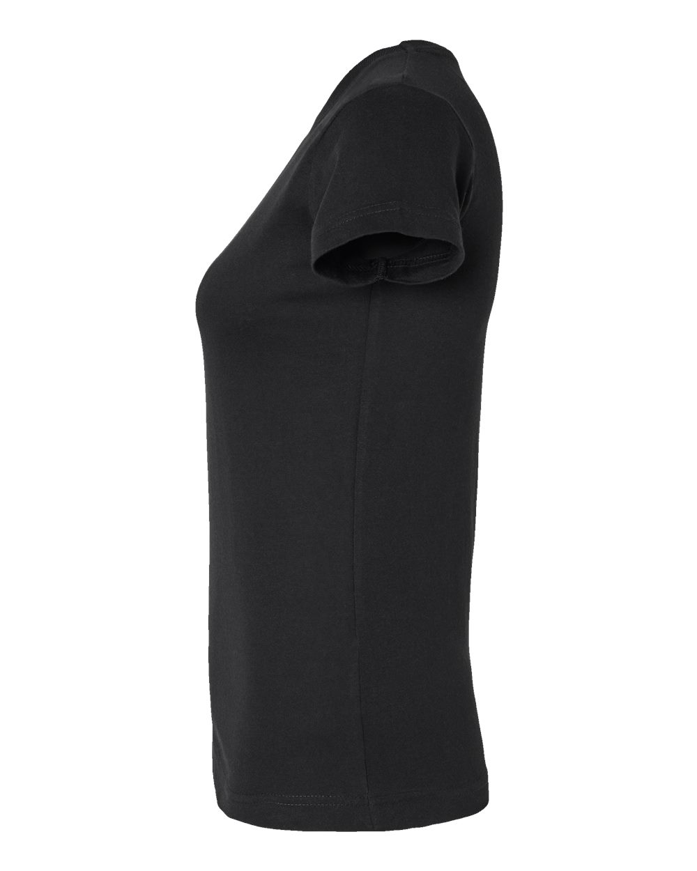 Women's Fitted Fine Jersey Tee - DirectSide - B50338503 - Black