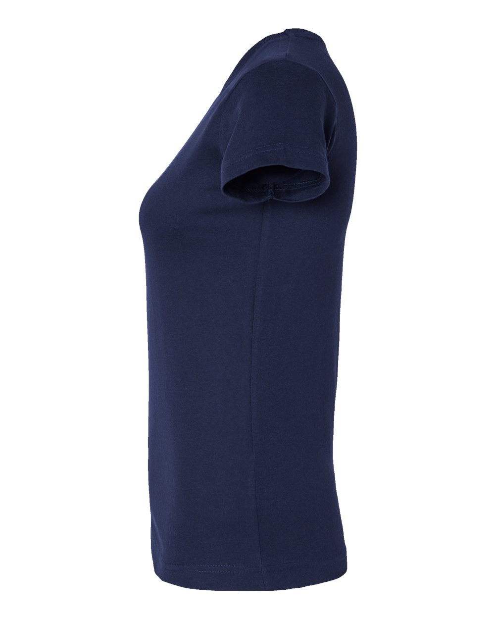 Women's Fitted Fine Jersey Tee - DirectSide - B50338653 - Navy