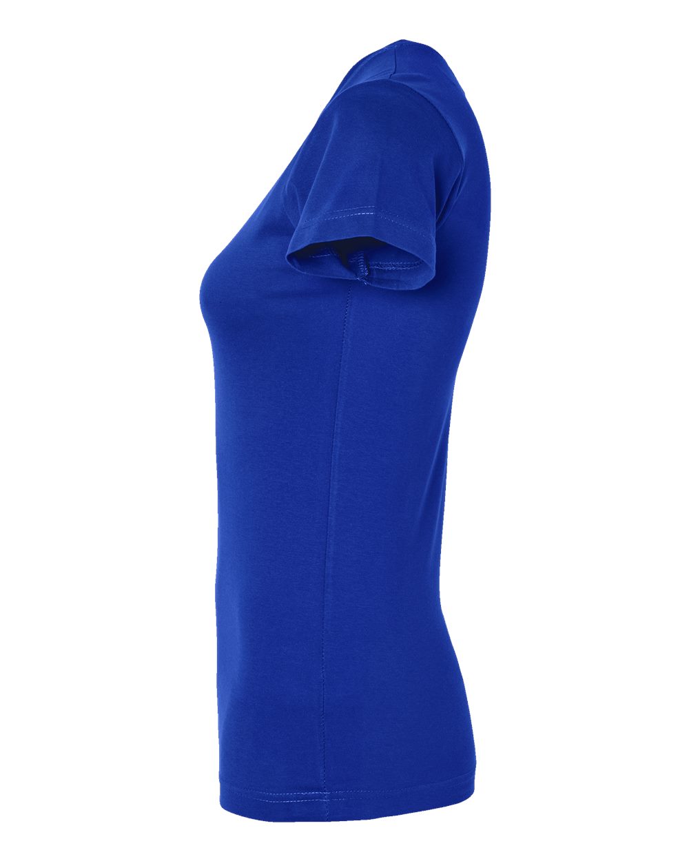 Women's Fitted Fine Jersey Tee - DirectSide - B50338753 - Royal