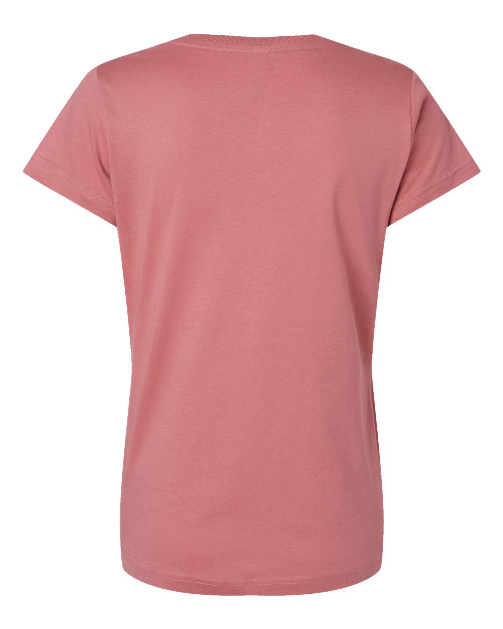 Women's Fine Jersey V-Neck Tee - Back - B80738332 - Mauvelous