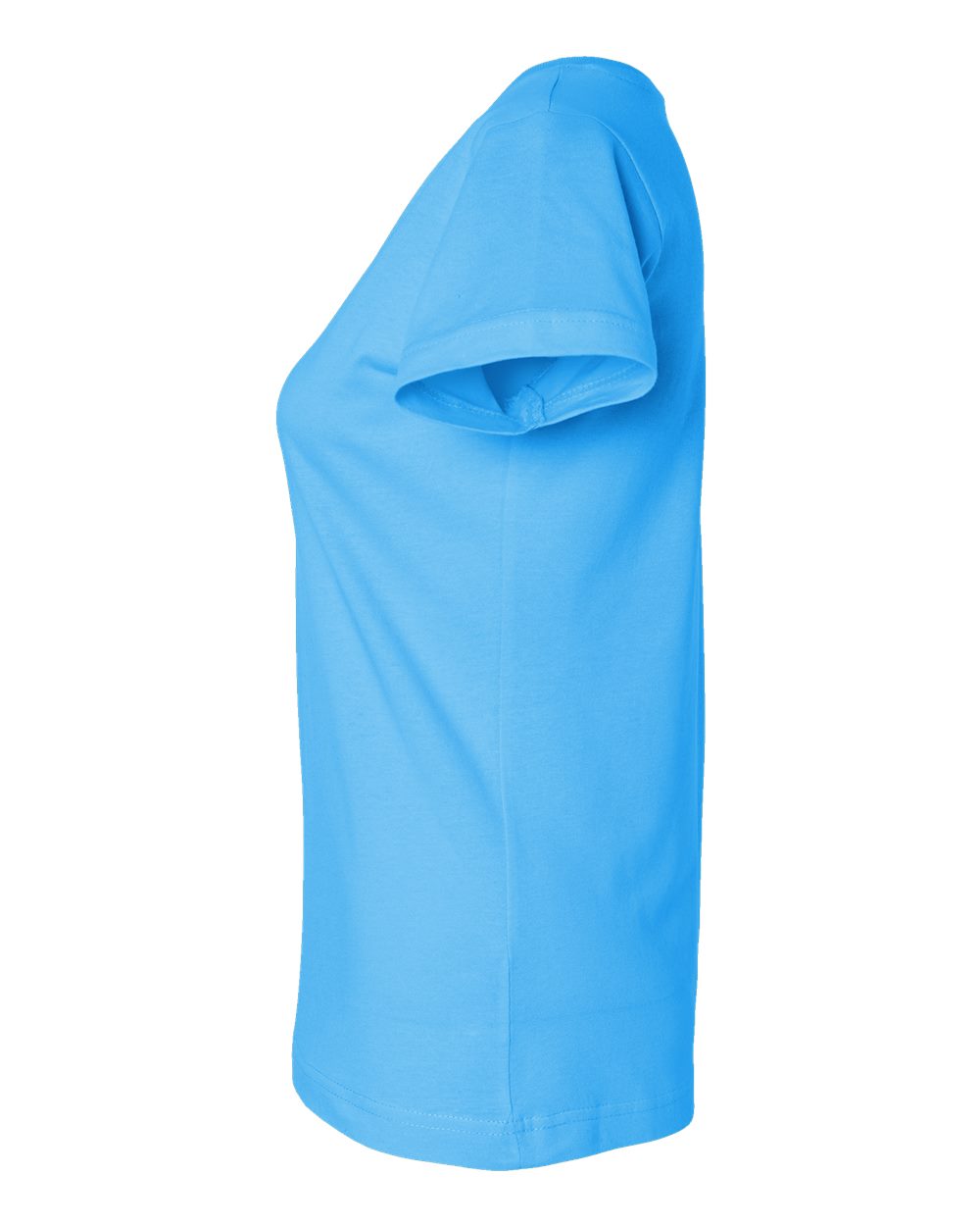 Women's Fine Jersey V-Neck Tee - DirectSide - B80738052 - Aqua