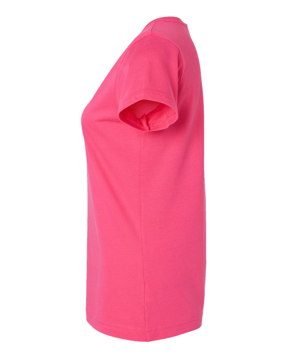 Women's Fine Jersey V-Neck Tee - DirectSide - B80738312 - Hot Pink